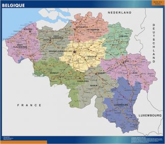 Belgium map