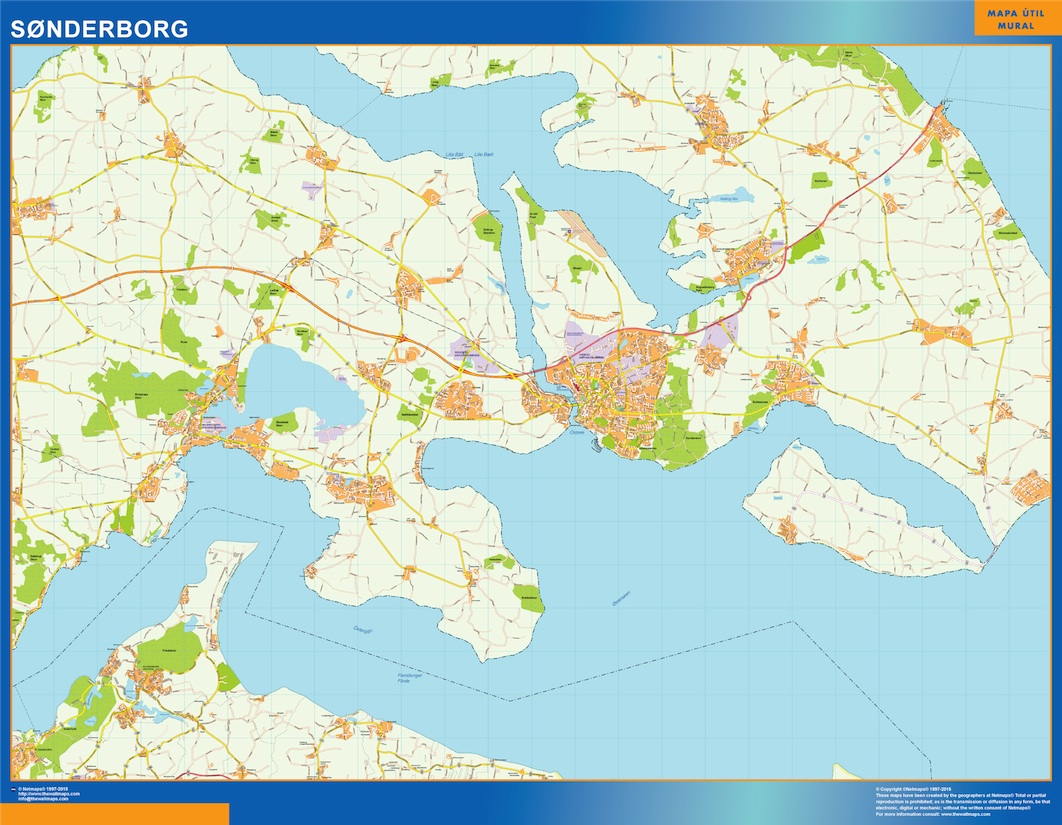 Sonderborg Karte Dänemark | Karten für Österreich und Deutschland