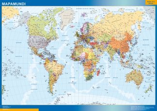 world wall map spanish